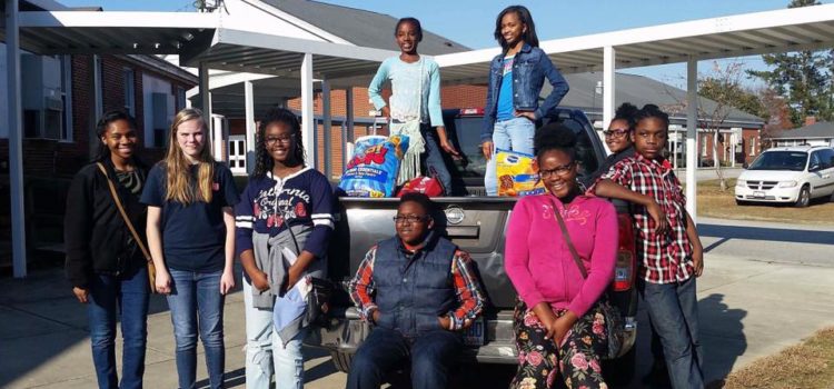 Marlboro School of Discover Collects Food for the Shelter
